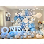 Square Shape Balloon Garland Wall - square shape balloon garland wall - 2    - Leona Party and Home
