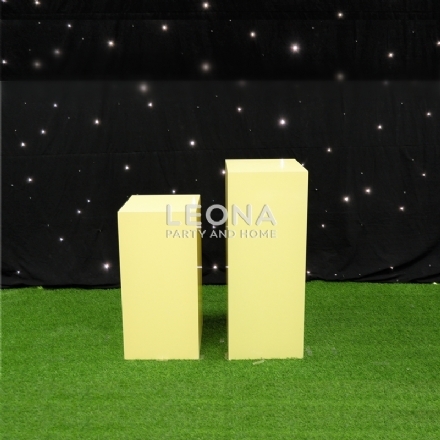 SQUARE YELLOW PLINTHS - Leona Party and Home