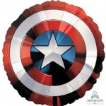 Supershape Foil Avengers Captain America Shield - supershape foil avengers captain america shield - 1    - Leona Party and Home