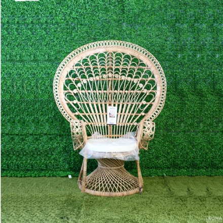 VINTAGE RATTAN PEACOCK CHAIR - Leona Party and Home