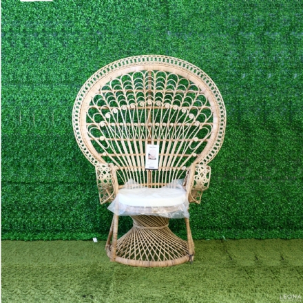 VINTAGE RATTAN PEACOCK CHAIR - vintage rattan peacock chair - 1    - Leona Party and Home