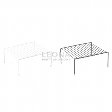 WIRE ELEVATED STORAGE RACK 31X26X13.5CM 2 ASSTD - Leona Party and Home