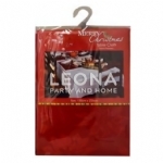 XMAS DAMASK TABLECLOTH-150X225CM-RED - xmas damask tablecloth 150x225cm red - 1    - Leona Party and Home